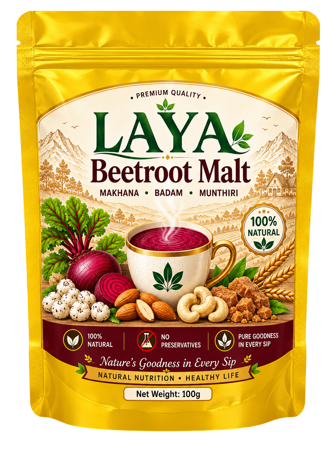 Laya Beetroot Malt 100g pouch